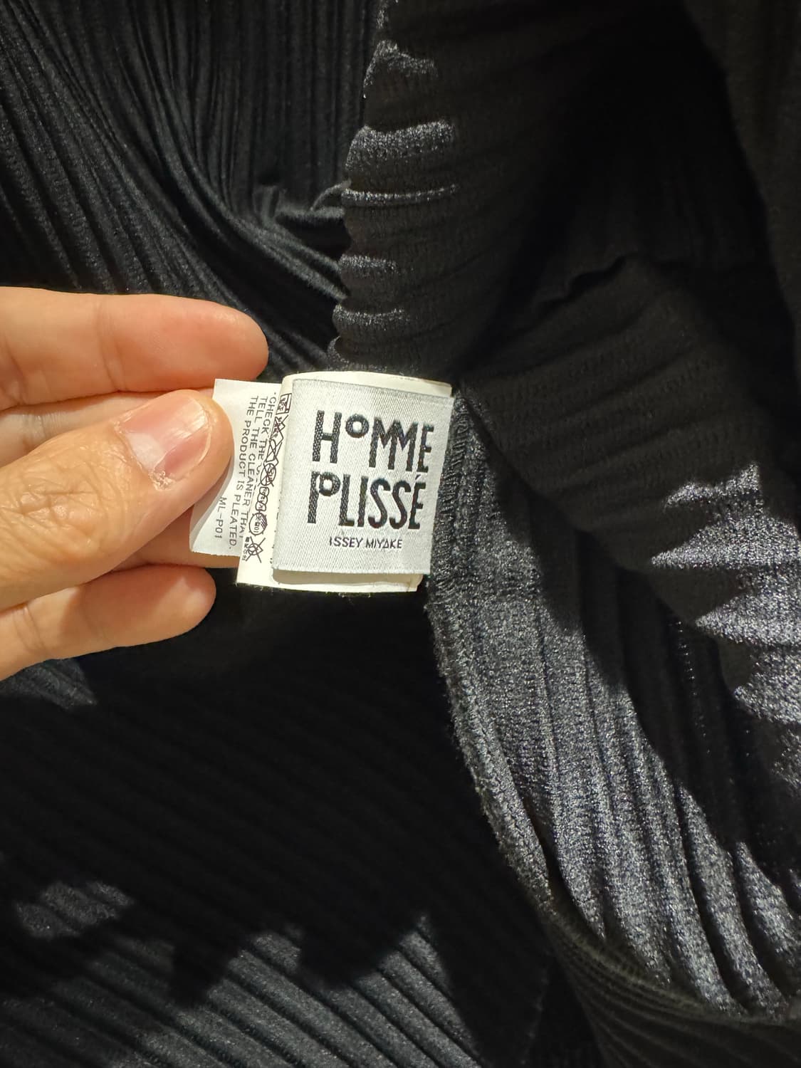 플리츠 플리즈 남자 상의 하프 짚업 긴팔 티셔츠 사이즈 4 상품이미지4