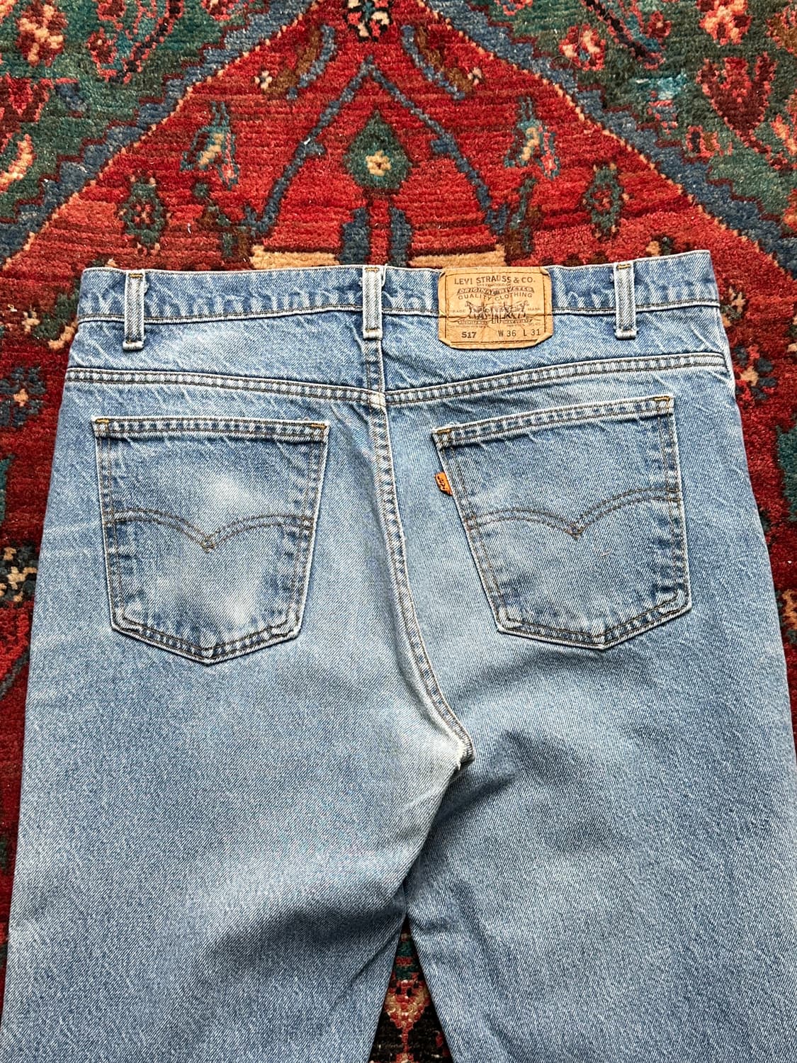 90's USA Made 빈티지 리바이스 517 오렌지탭 부츠컷 상품이미지6