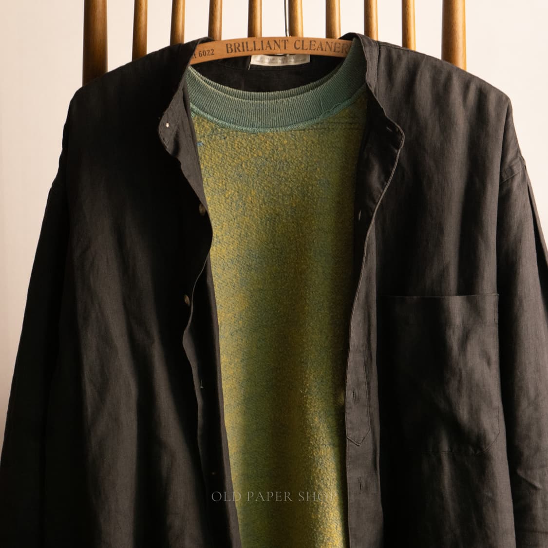 60s Faded Green Blank Raglan Sweatshirt 상품이미지3