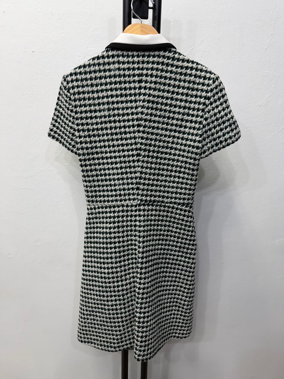 정품) 마쥬 블랙 앤 화이트 하운드투스 원피스 36 상품이미지5