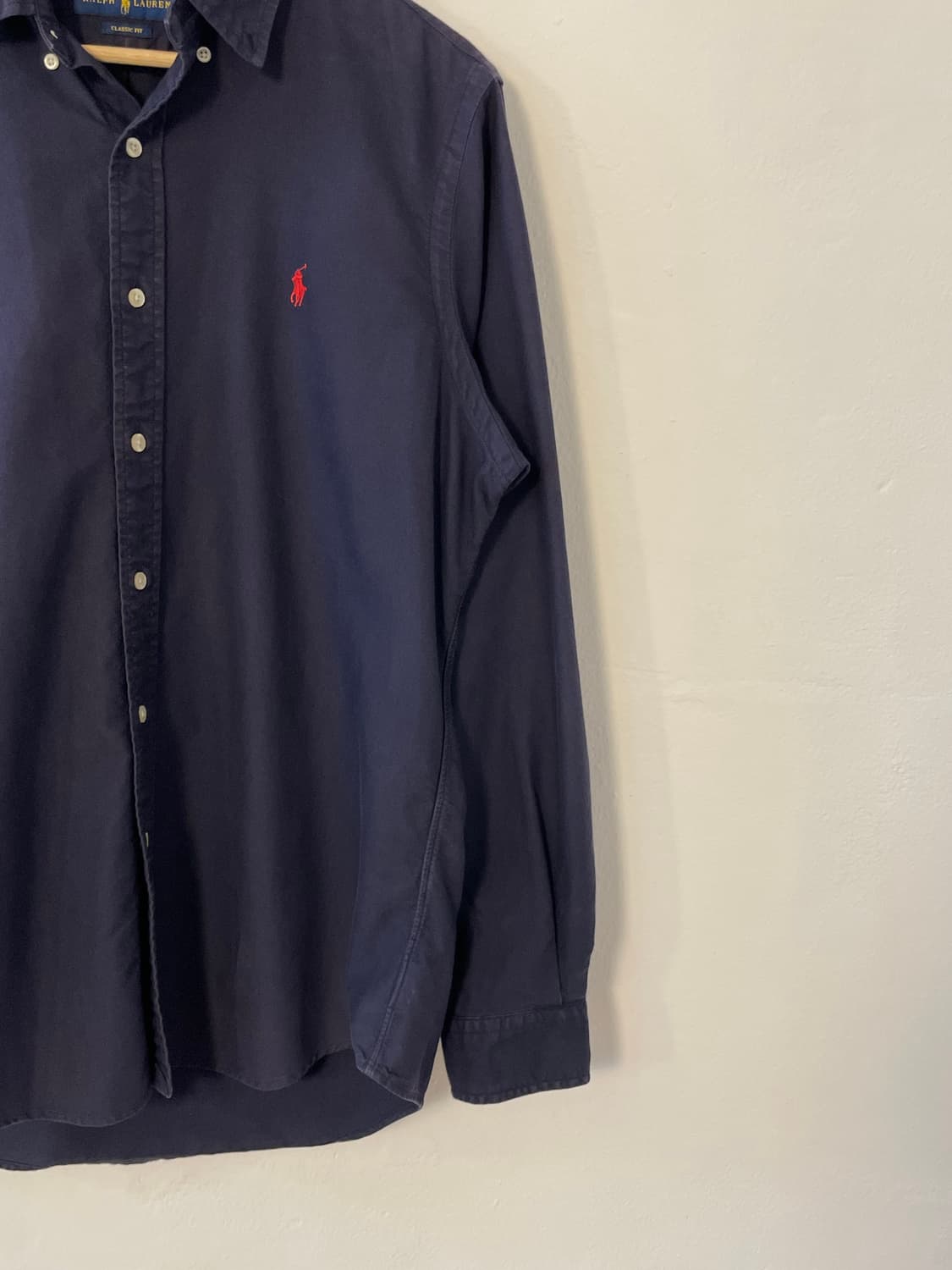 폴로 클래식핏 네이비 셔츠  상품이미지3
