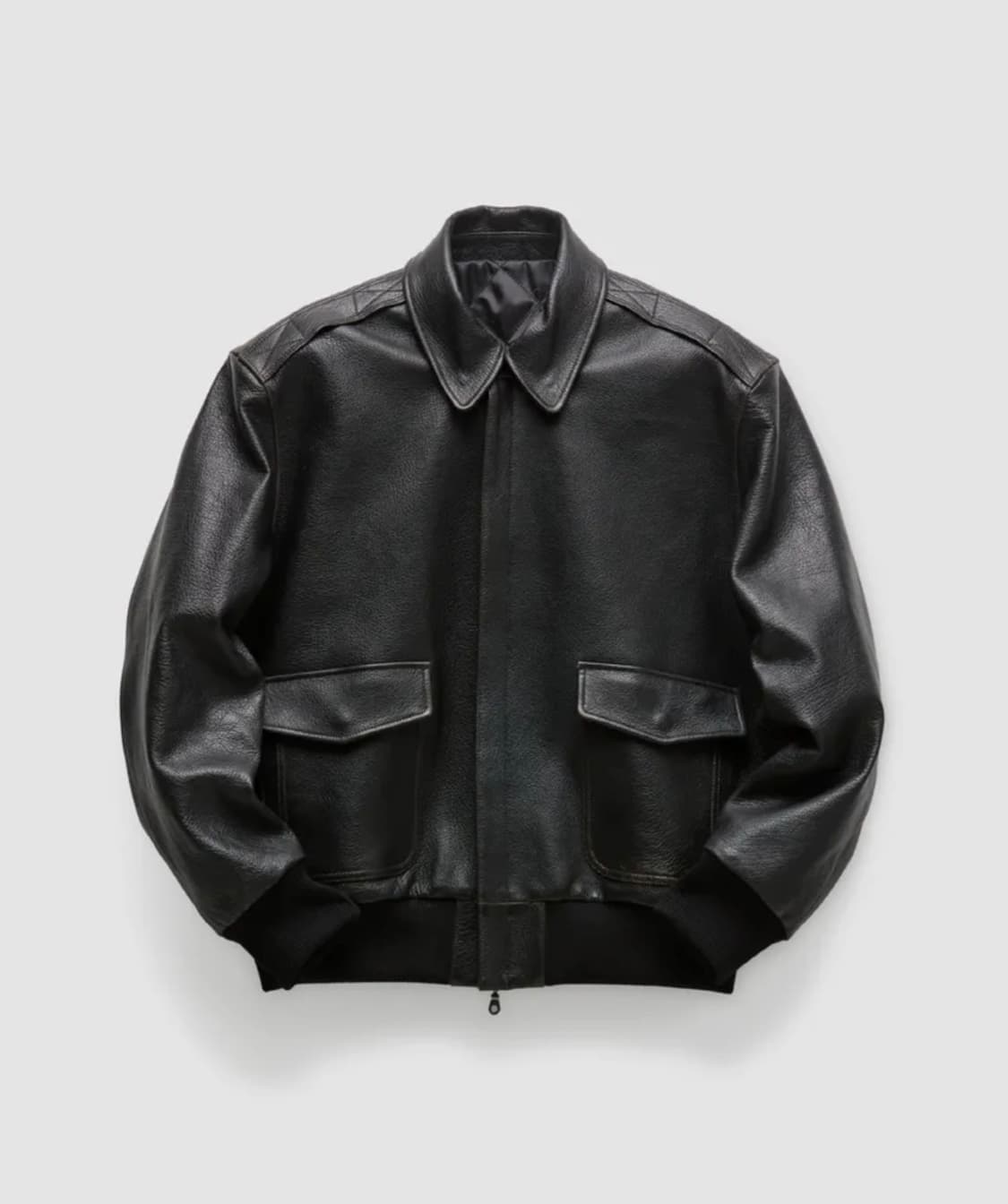 구매 L) 쿠어 고트스킨 A-2 레더 자켓 상품이미지1