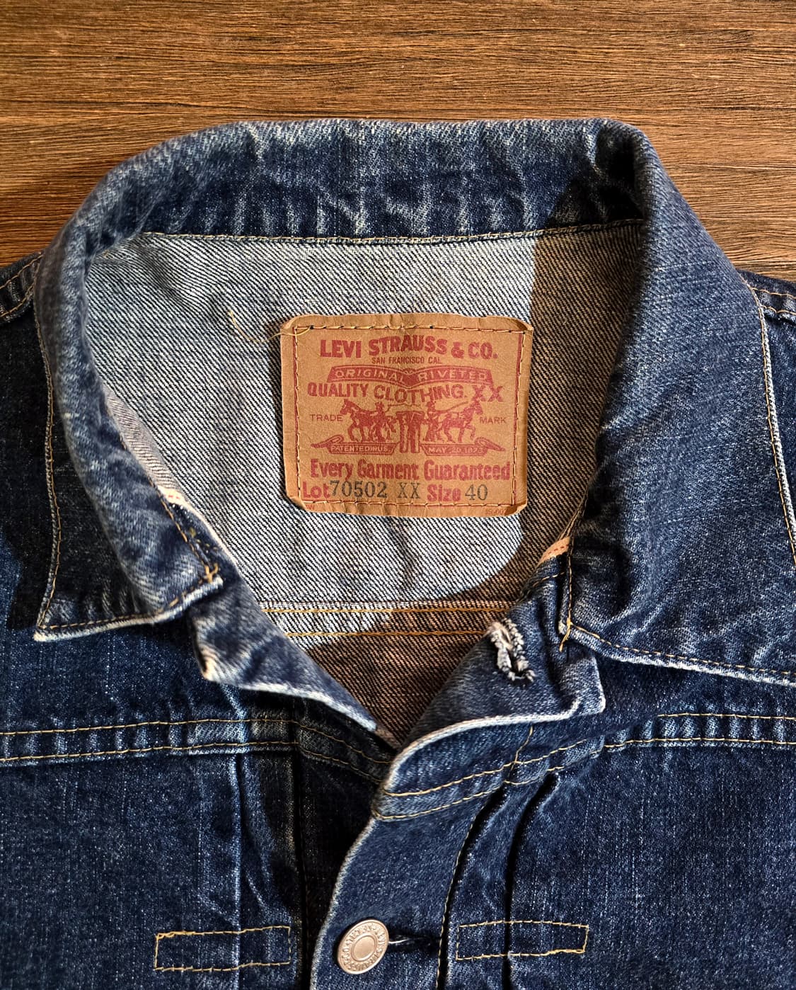 90s 리바이스 70502xx 1세대 데님 자켓 (Levis) 상품이미지2