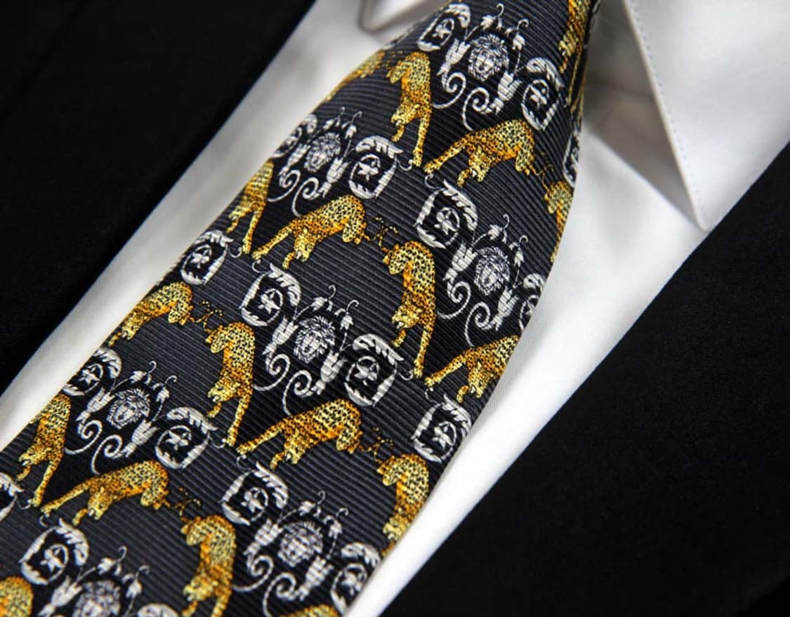 베르사체 9.1cm A등급 메두사 남자 명품 넥타이 상품이미지5