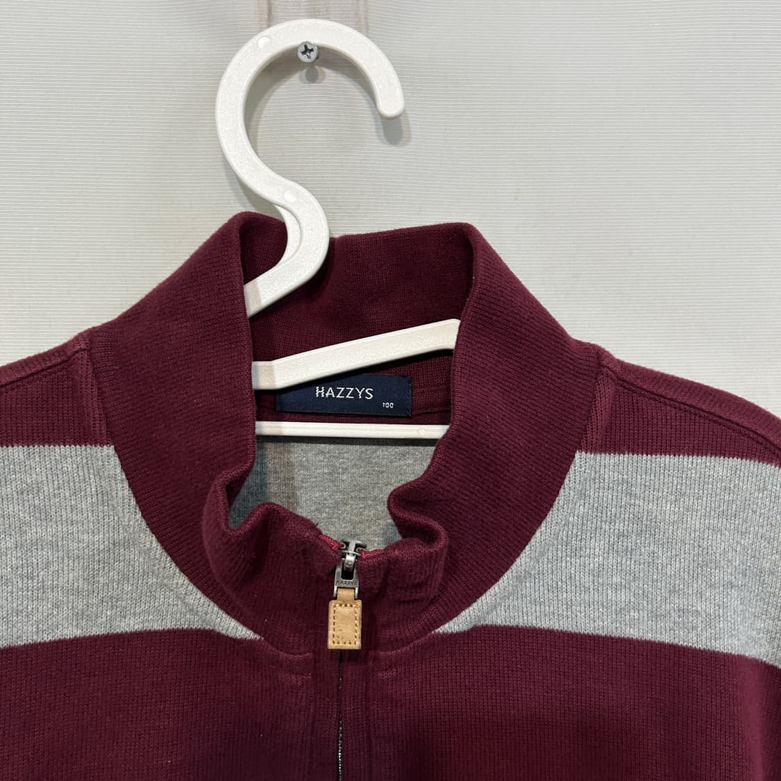 헤지스 남성 반집업 니트 100  상품이미지2