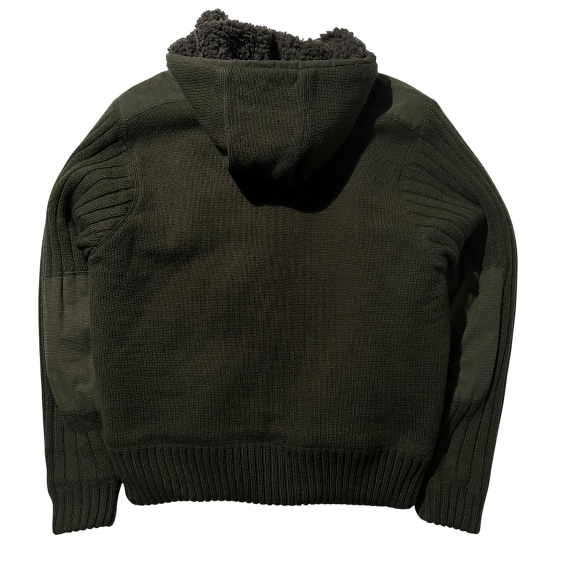 쇼트 쉐르파 니트 후드집업 상품이미지2