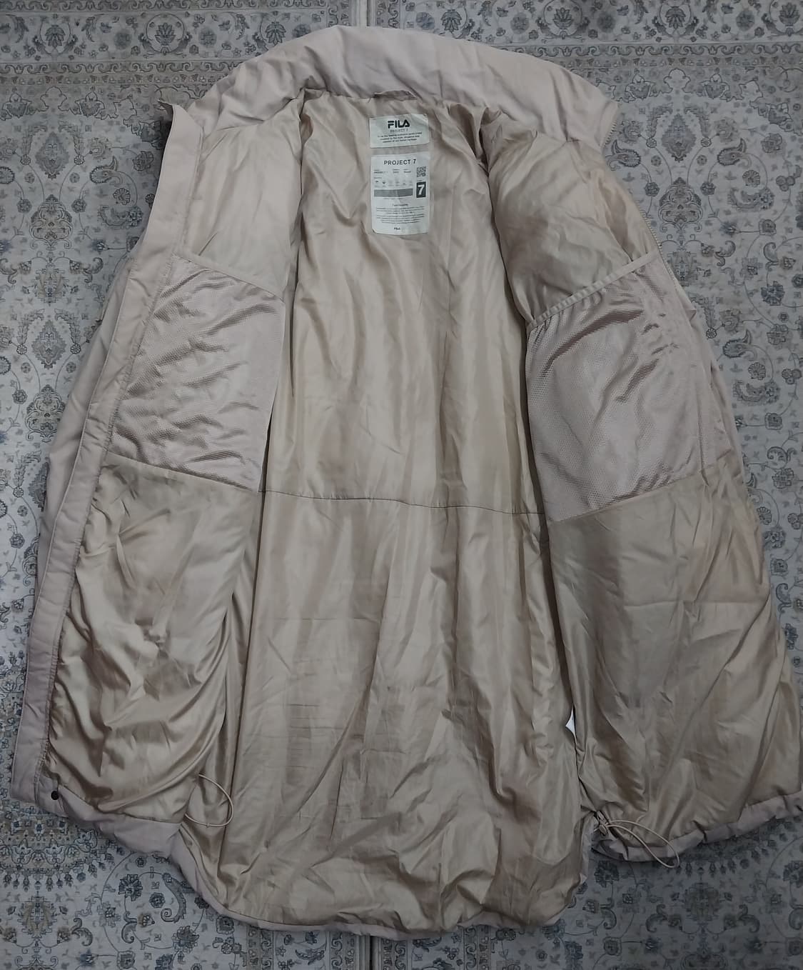 휠라 프리마 로프트 레벨 7 아이보리 롱 파카 90  (엄청크게나옴) 상품이미지2