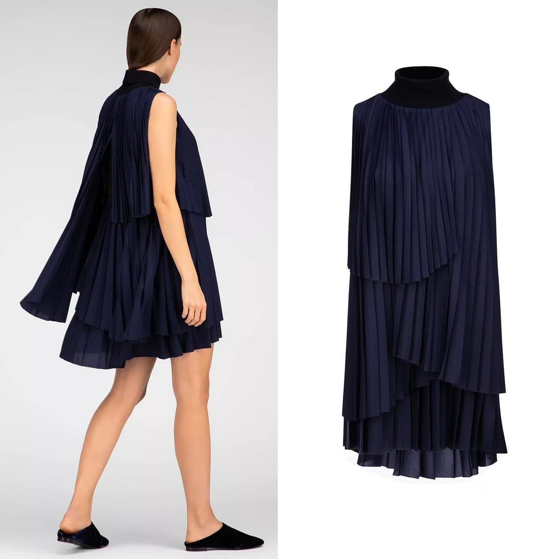 파비아나필리피 플리츠 티어드 원피스 상품이미지2