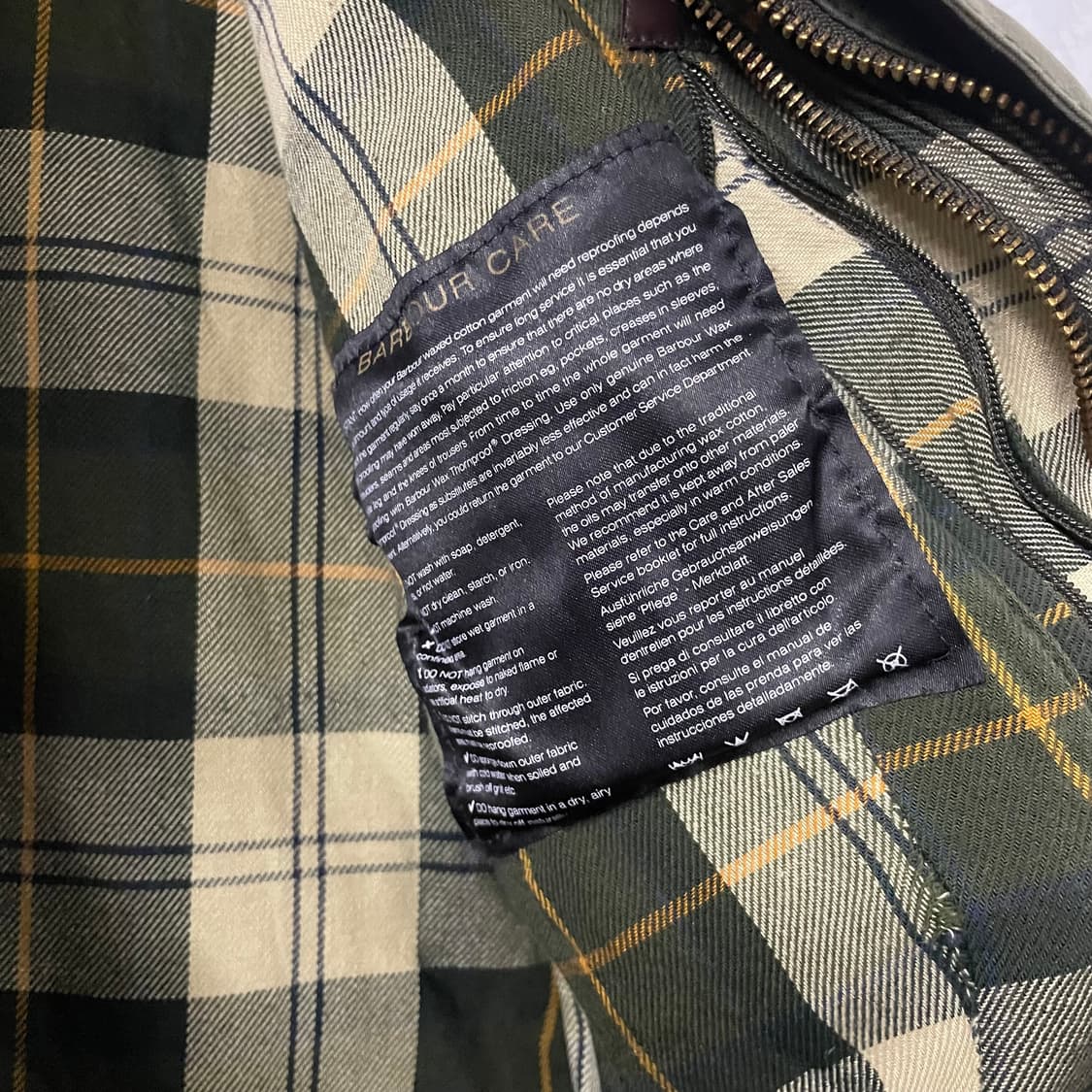 바버 여성 왁스자켓 세이지그린 상품이미지3