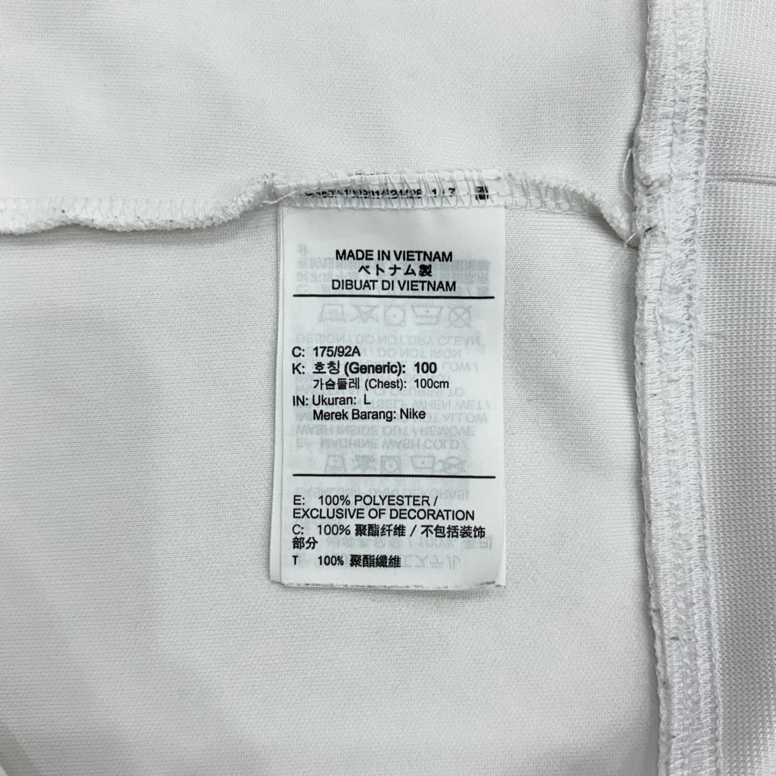 나이키 NSW 더블 스우시 화이트 폴리 맨투맨 100 L 상품이미지3