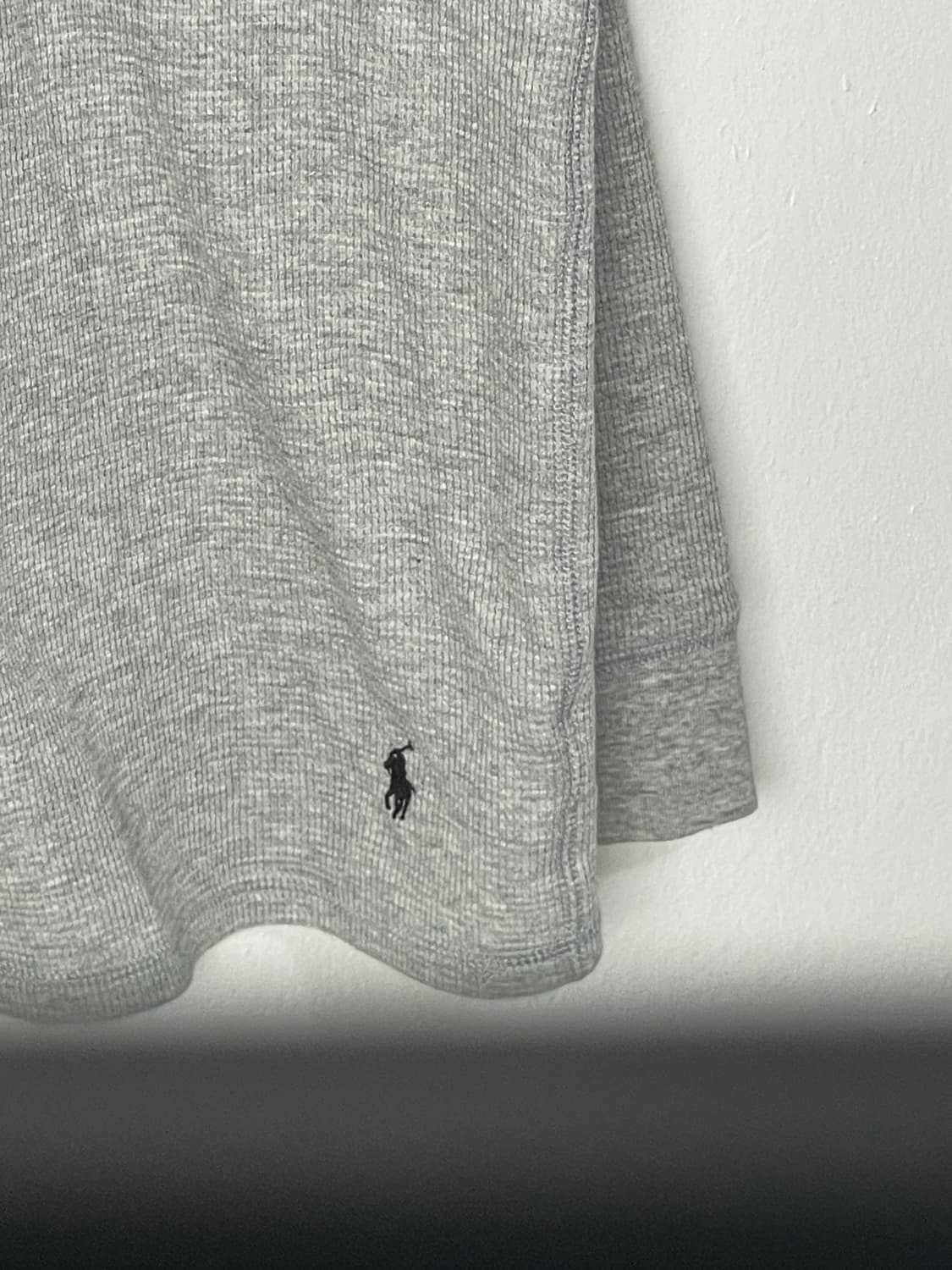 폴로 그레이 와플 니트 상품이미지4