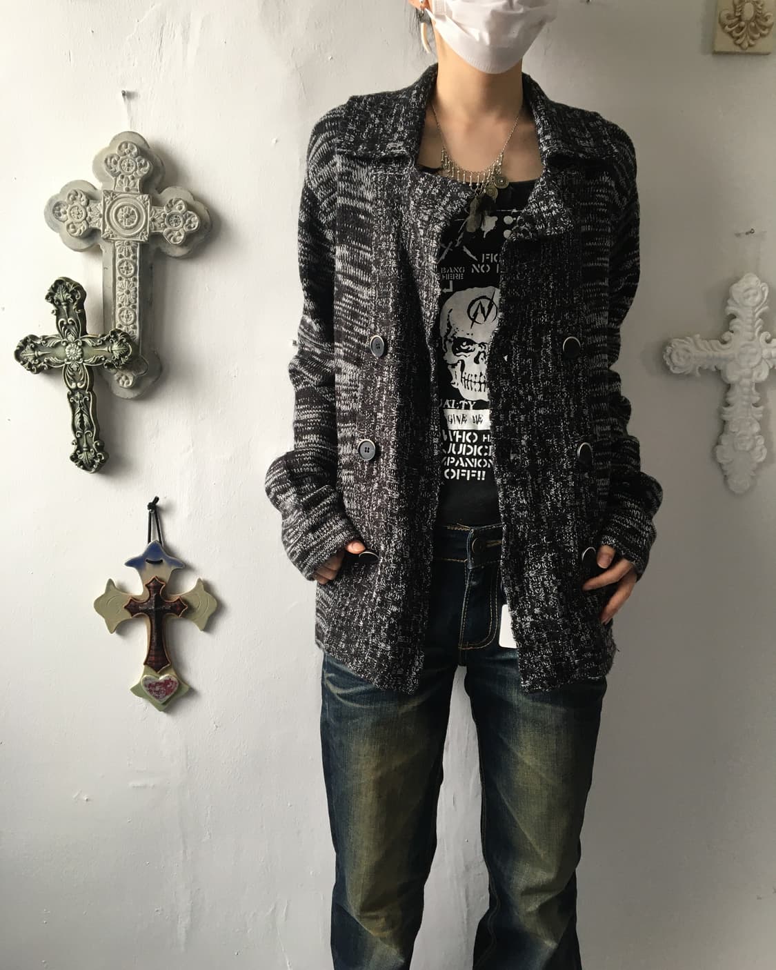 Double button knit cardigan 상품이미지6