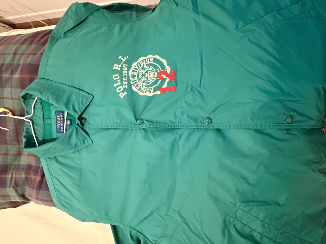 폴로 랄프로렌 그린 코치 자켓 XL 상품이미지5