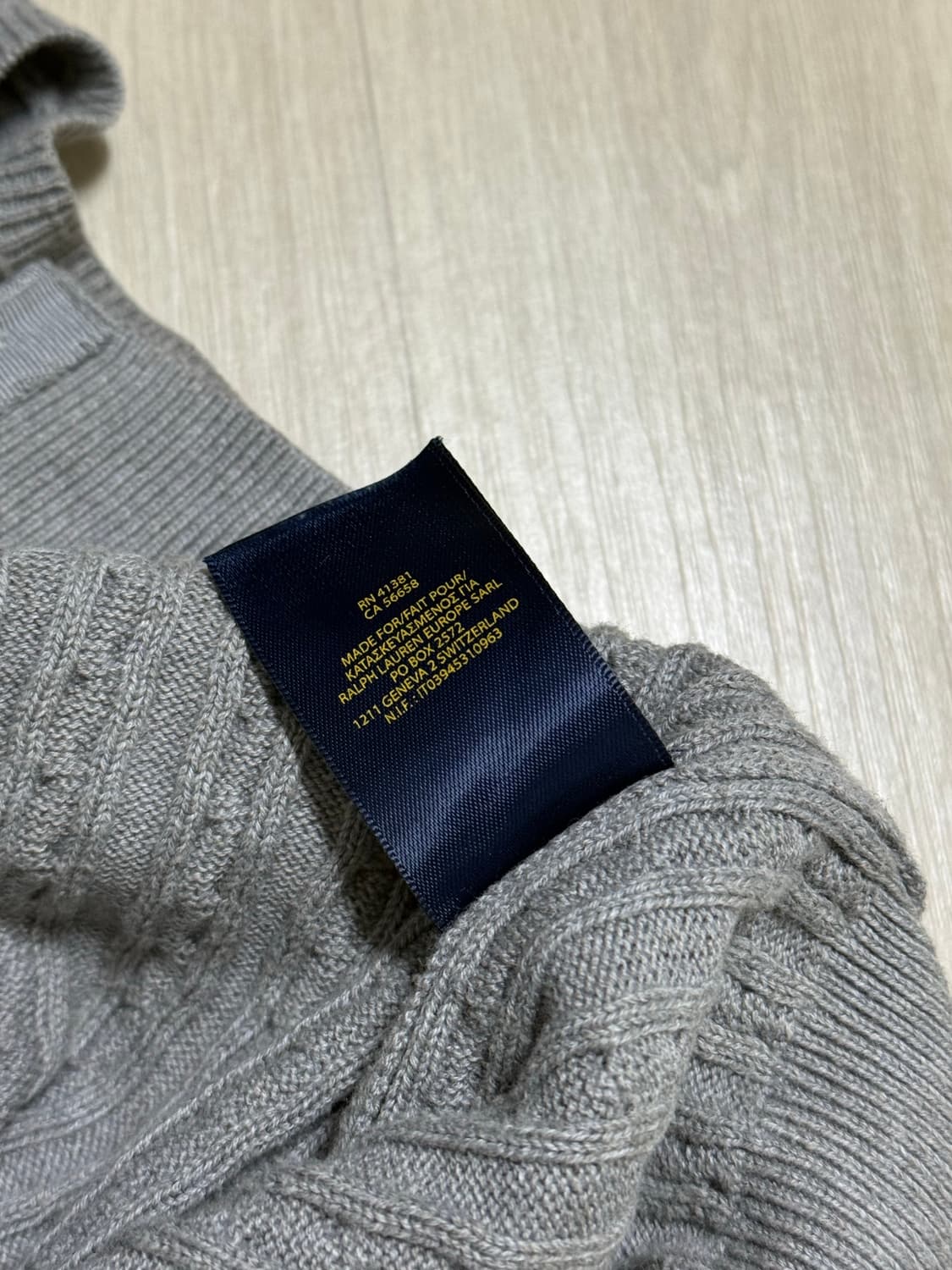 폴로 걸즈 가디건 L (그레이, 퍼플 포니) 상품이미지7