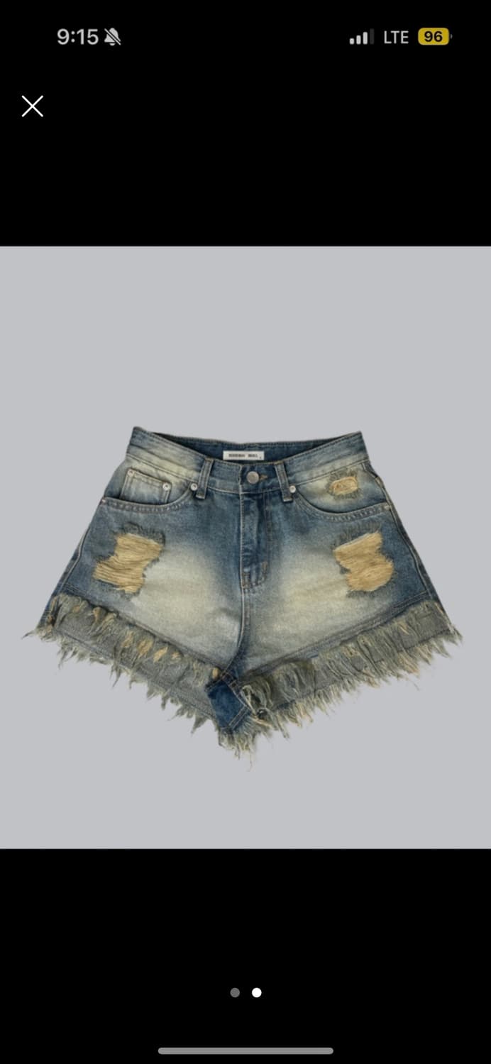 보헤미안서울 데님 워싱 쇼츠 22ver 상품이미지1