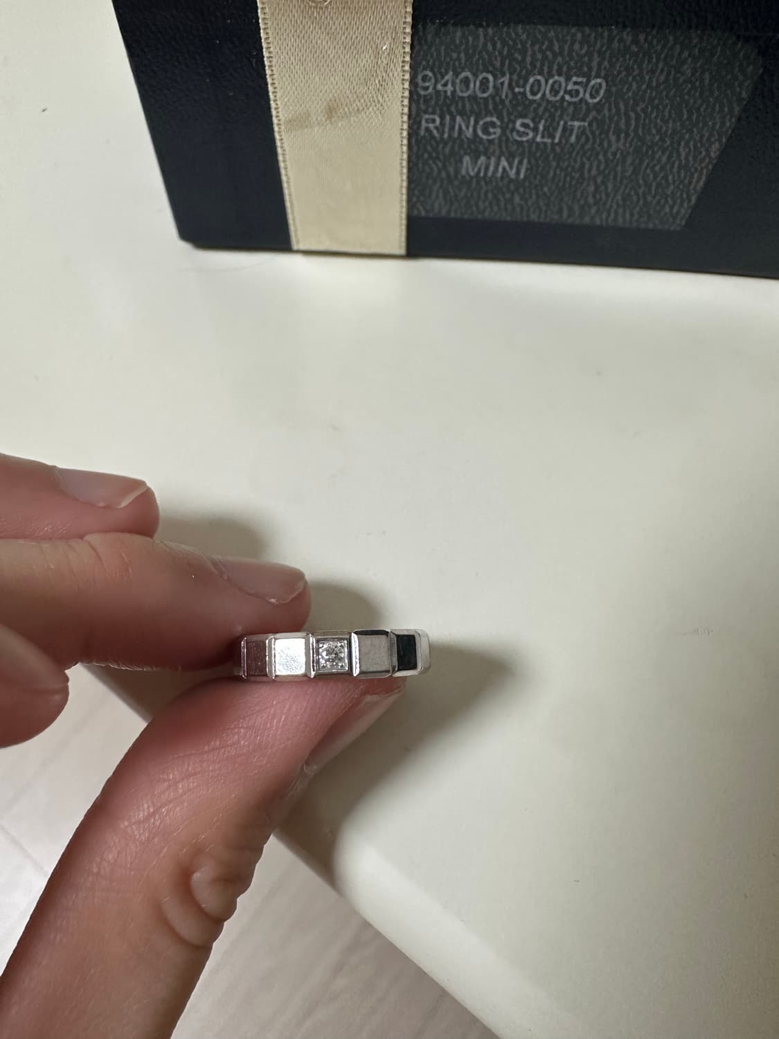 쇼파드 아이스큐브 1P 다이아 반지 7호 화이트골드 상품이미지3