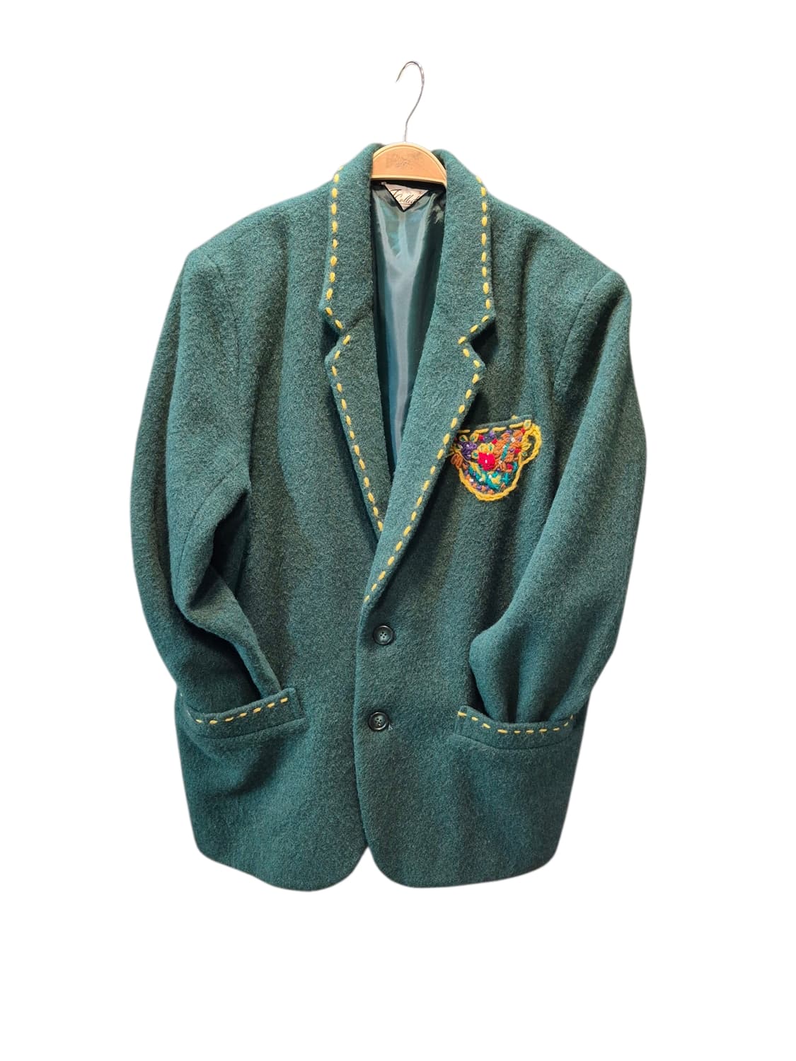 일본빈티지 자수스티치 블레이져 자켓 상품이미지1