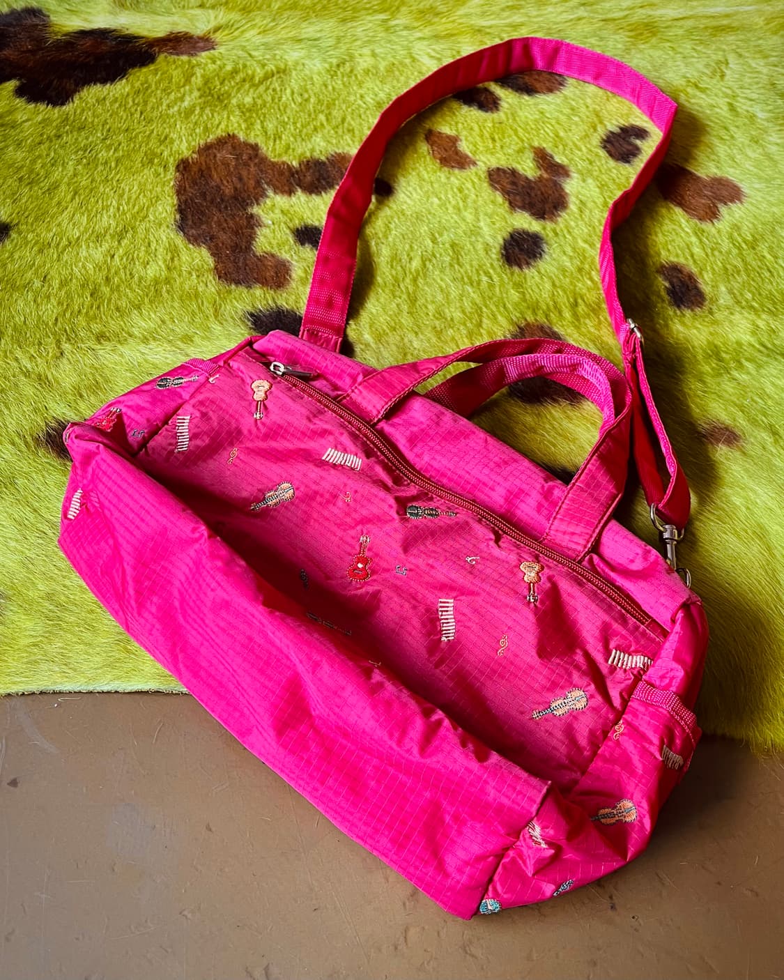 Jpn Vintage Music Embroidery 2-Way Bag 상품이미지5