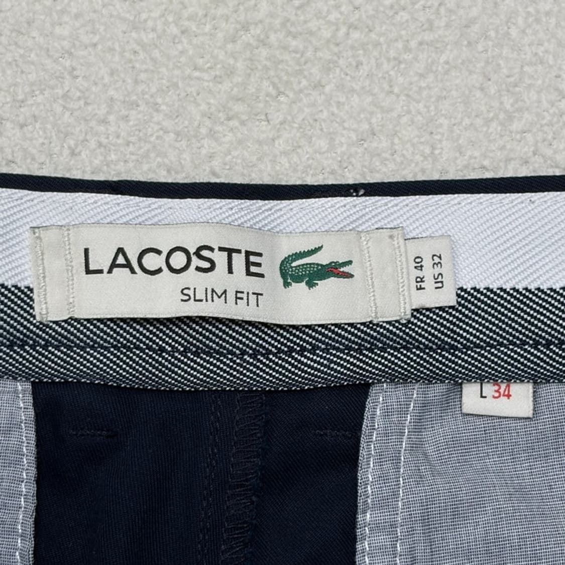 LACOSTE 네이비 치노팬츠 32 상품이미지5