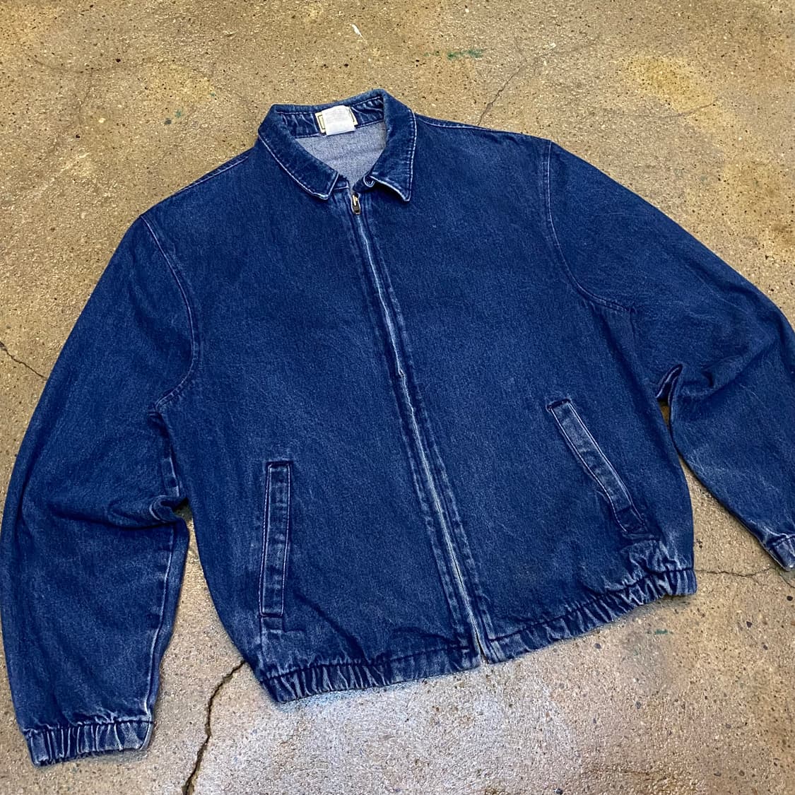 레어 90s Made in USA 빈티지 엘엘빈 데님 스윙자켓 스윙탑 상품이미지2