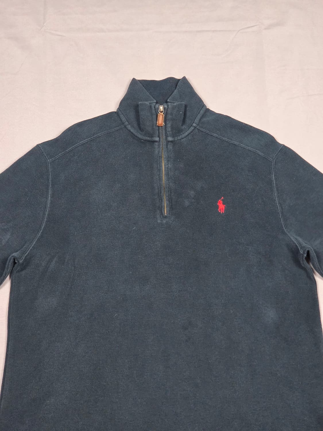 [폴로 랄프로렌] 레드 포니 코튼 하프 집업 스웨트셔츠 | A00147 상품이미지2