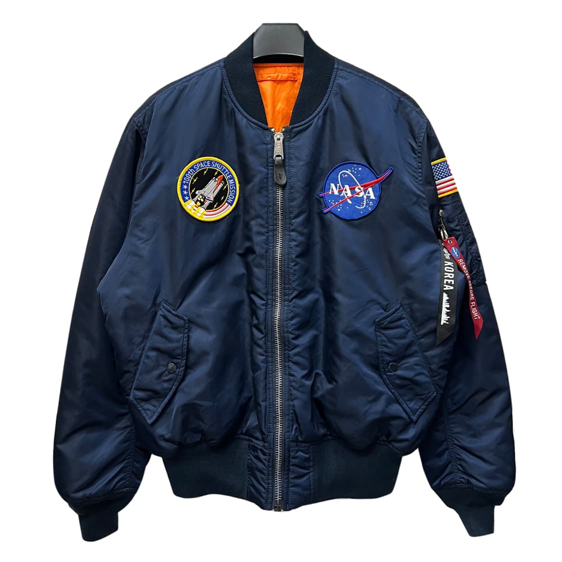알파인더스트리 NASA MA-1  플라이트 항공 점퍼 자켓 L 상품이미지1