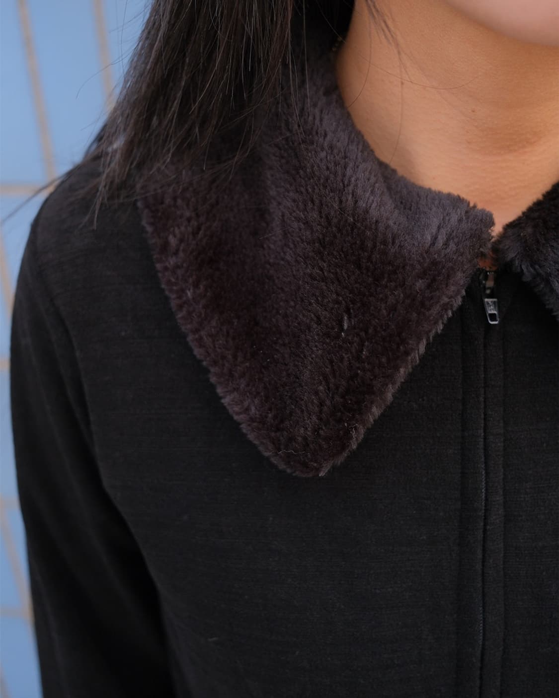 95aw Fur collar zip-up top 상품이미지3