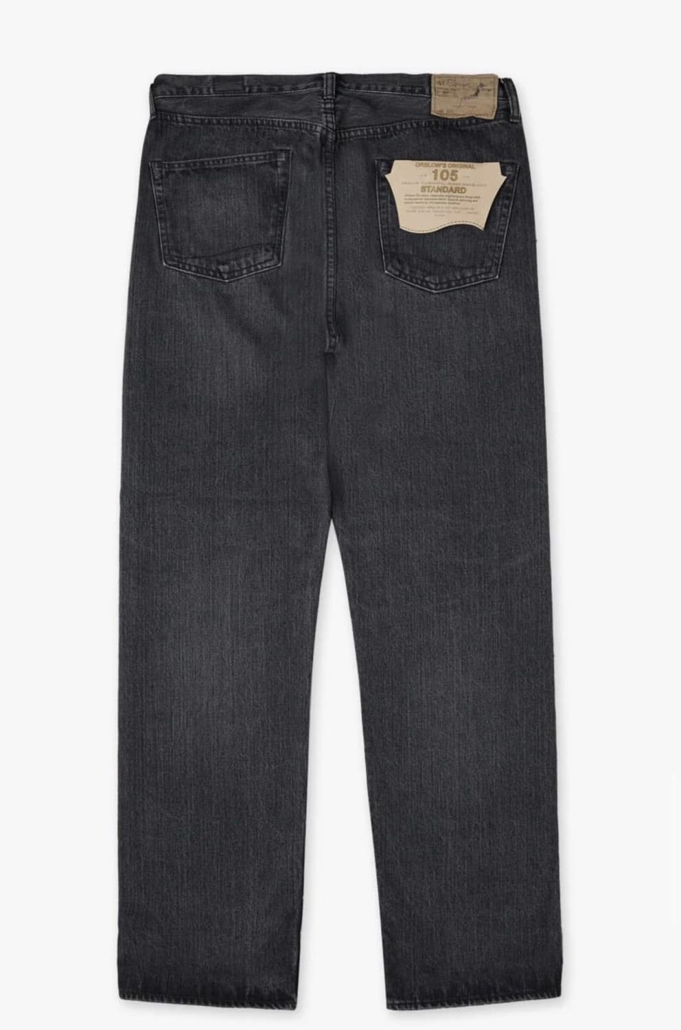 오어슬로우 스탠다드 핏 블랙 데님 팬츠 상품이미지1