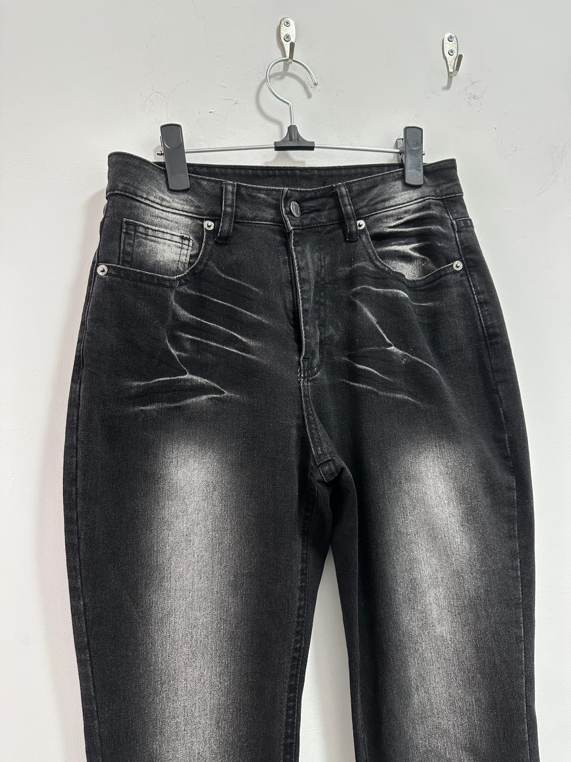 Vintage fade lines black washing flare d 상품이미지6