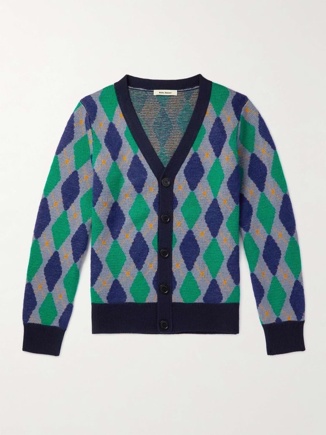 웨일즈보너 아가일 니트 가디건 상품이미지1