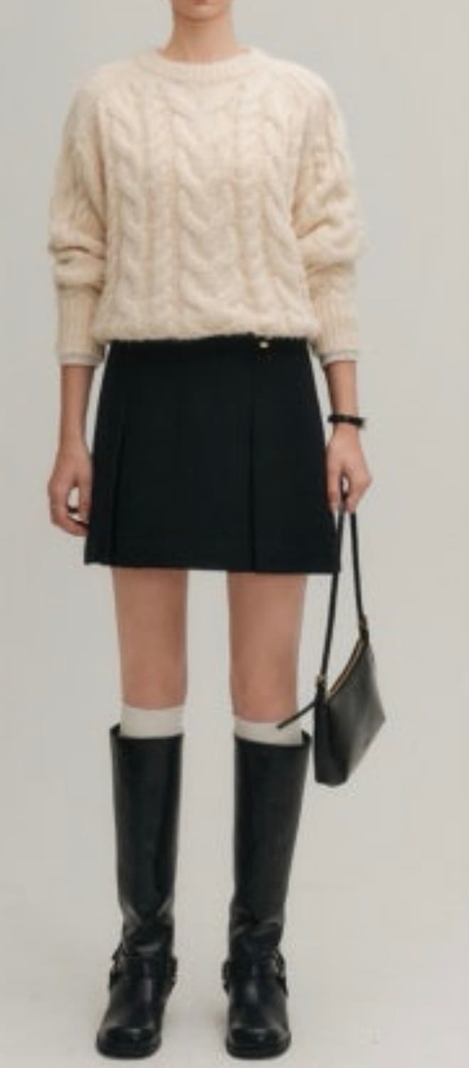 룩캐스트 케이블니트 상품이미지1