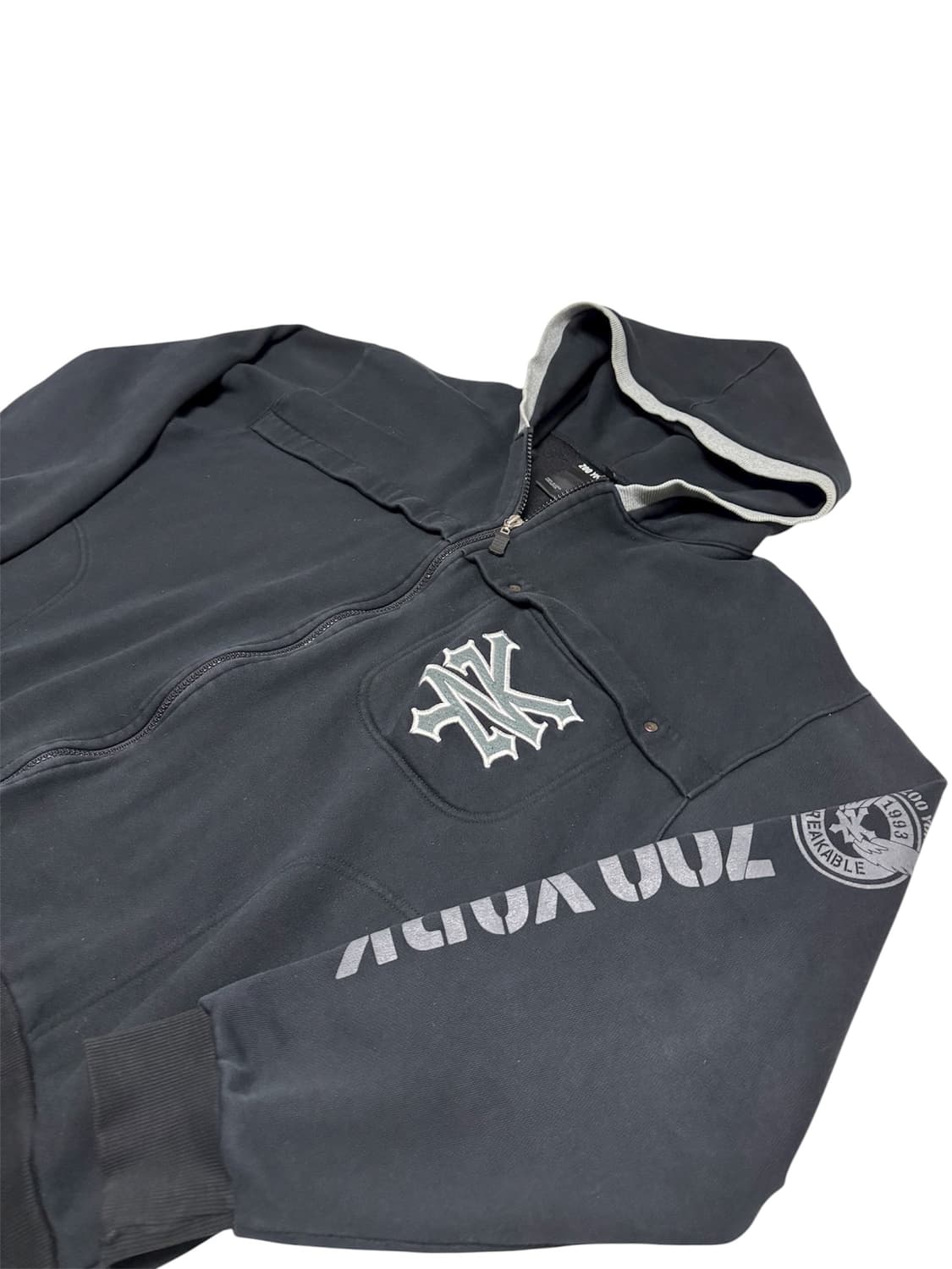 주욕 ZOO YORK 블랙 후드집업 XL 상품이미지3