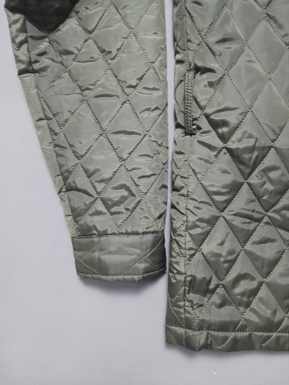 [L] 로우컷 벨티드 퀼팅 자켓 오버핏 바버 스타일 상품이미지8