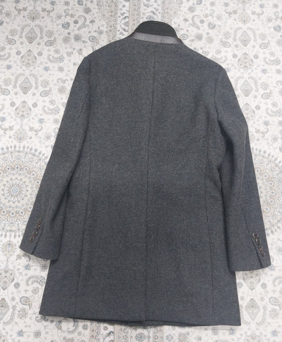 커스텀멜로우 양가죽배색 그레이 울코트 105 상품이미지3