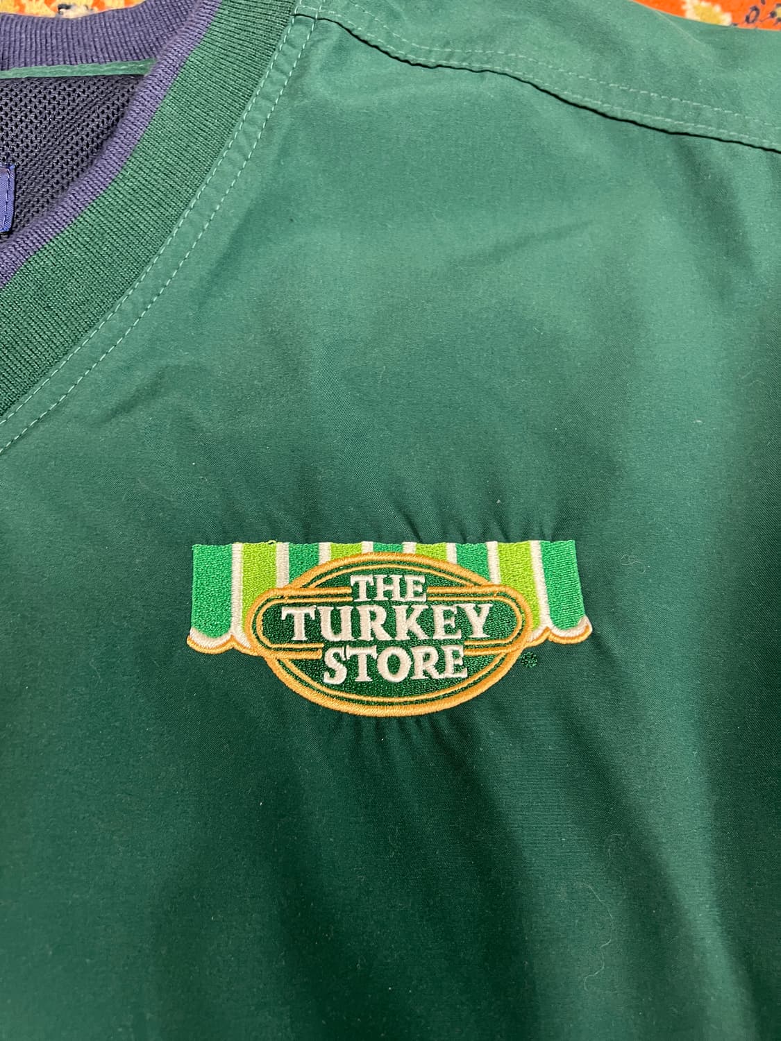 [XL] LA Loving 터키스토어 그린 브이넥 올드스쿨 맨투맨 상품이미지2