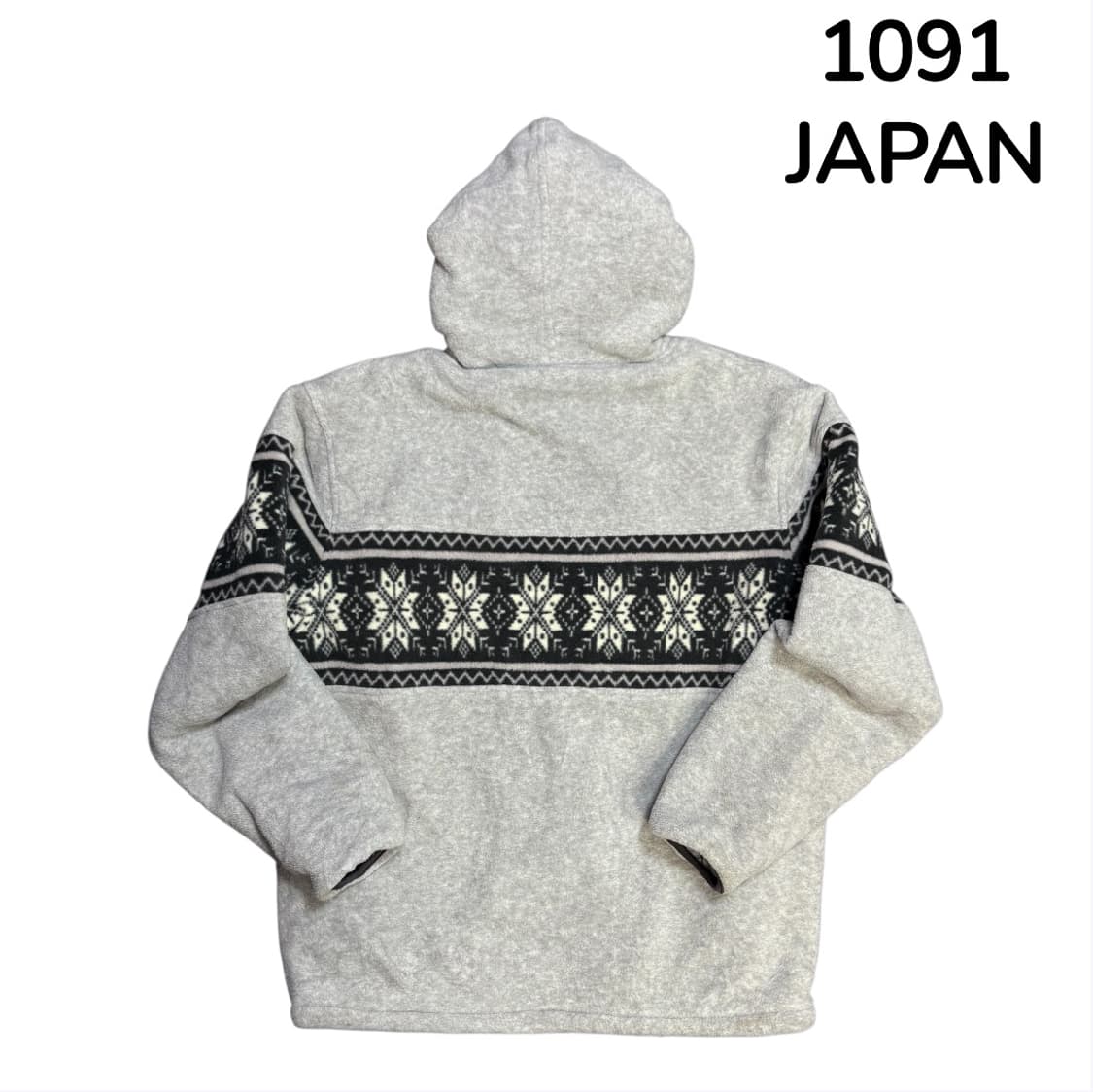  Japan North Sea Clothing 노르딕 패턴 후드집업 L 상품이미지3