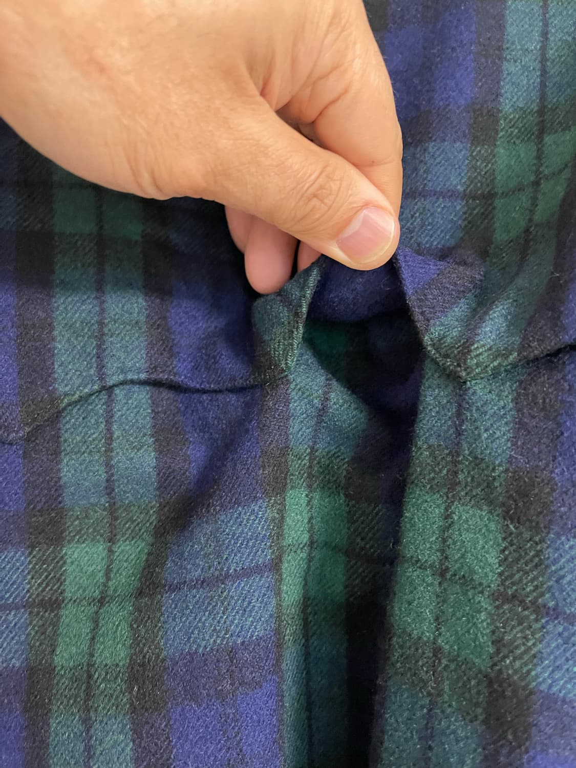 Jantzen 빈티지 블랙와치 네이비 리버시블 울 헤팅턴자켓 100 상품이미지5