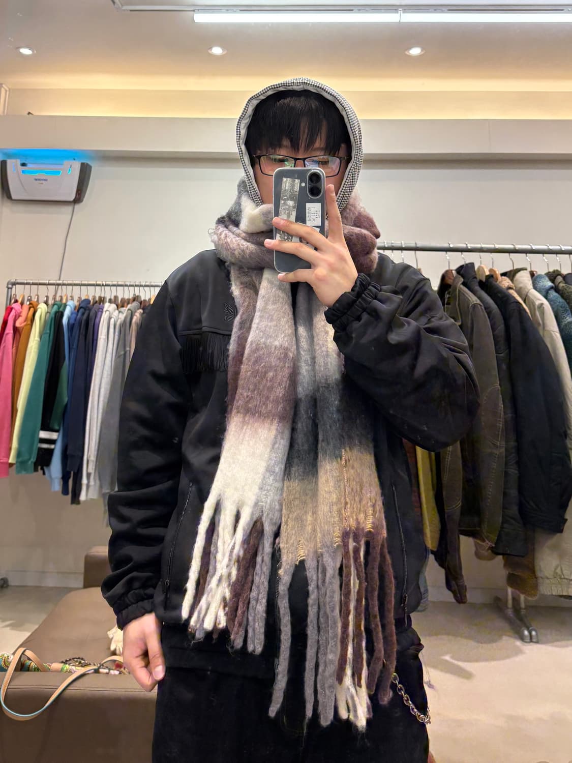 프릭스스토어 체크 머플러 상품이미지7