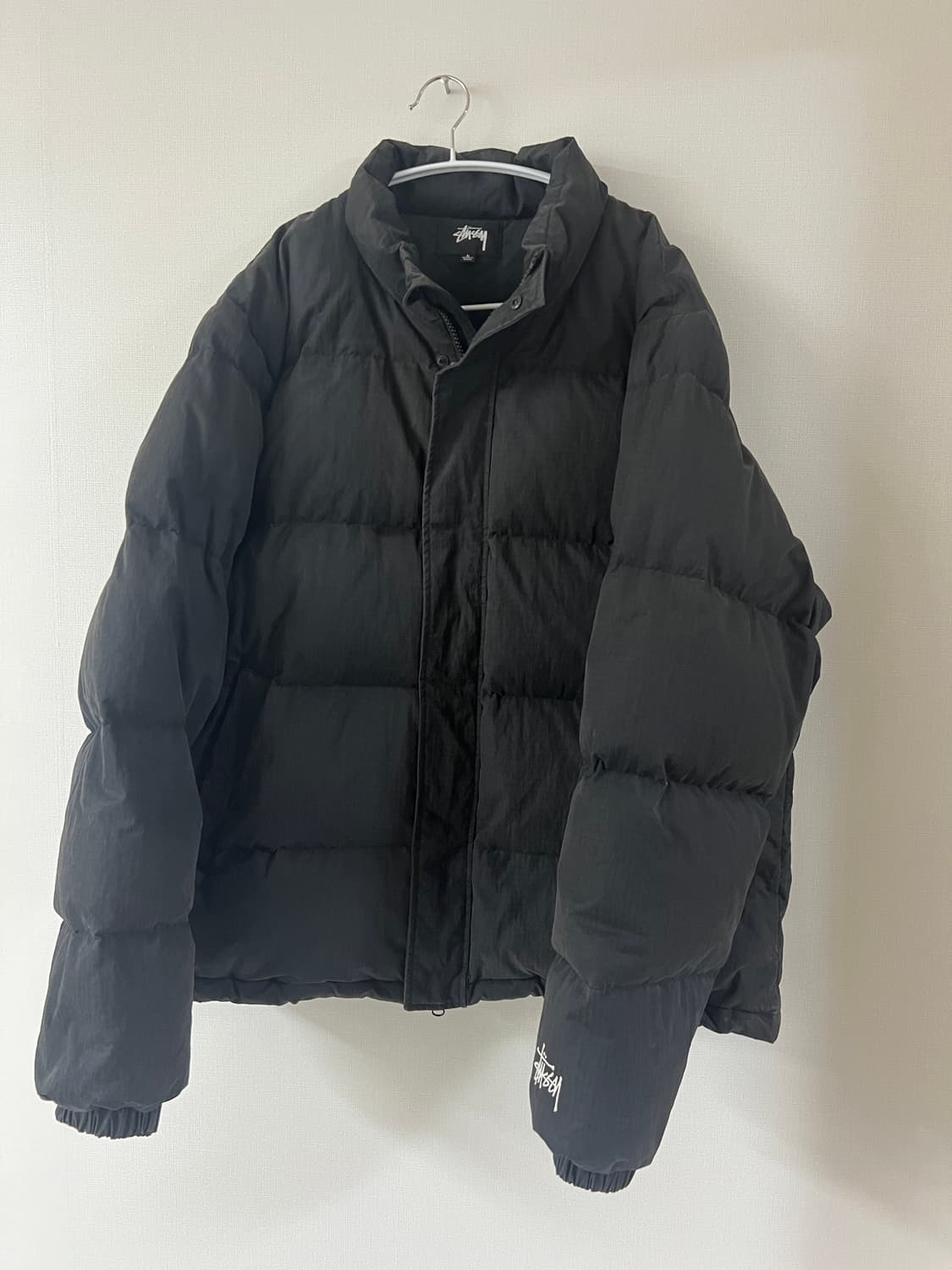 스투시 립스탑 다운 퍼퍼 자켓 블랙 L 상품이미지2