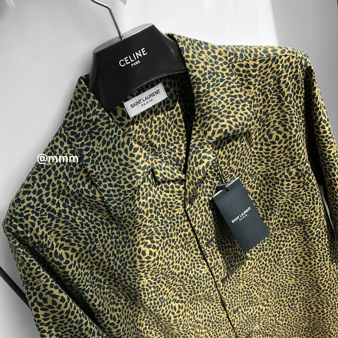 생로랑/레오파드 오픈카라 셔츠 상품이미지6