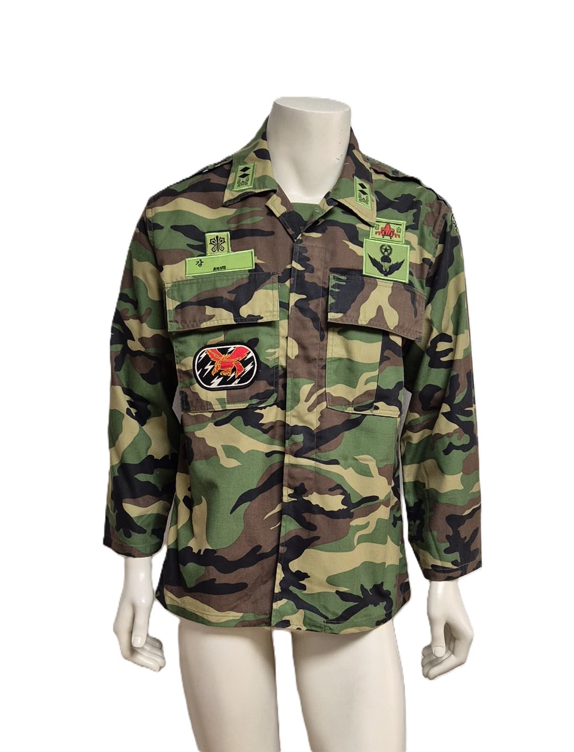 육군 구형 1공중강습여단 중위 중기형 동계 전투복 상의 자켓 (L) 상품이미지1