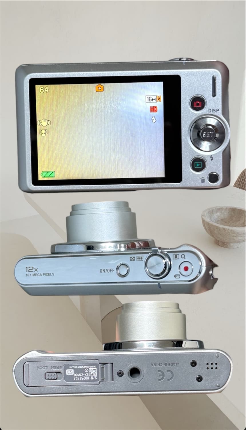 메컵&소프트) 카시오 엑슬림 EX-ZS180 디카 빈티지 소니 캐논 니콘 상품이미지2