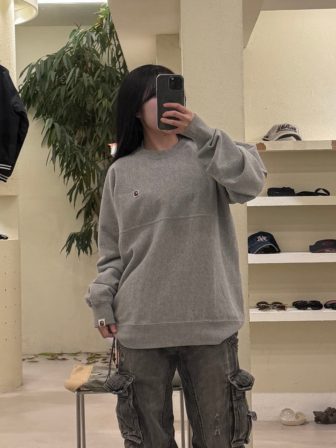 베이프 백로고 빅스펠아웃 스웻 셔츠 U246 상품이미지1