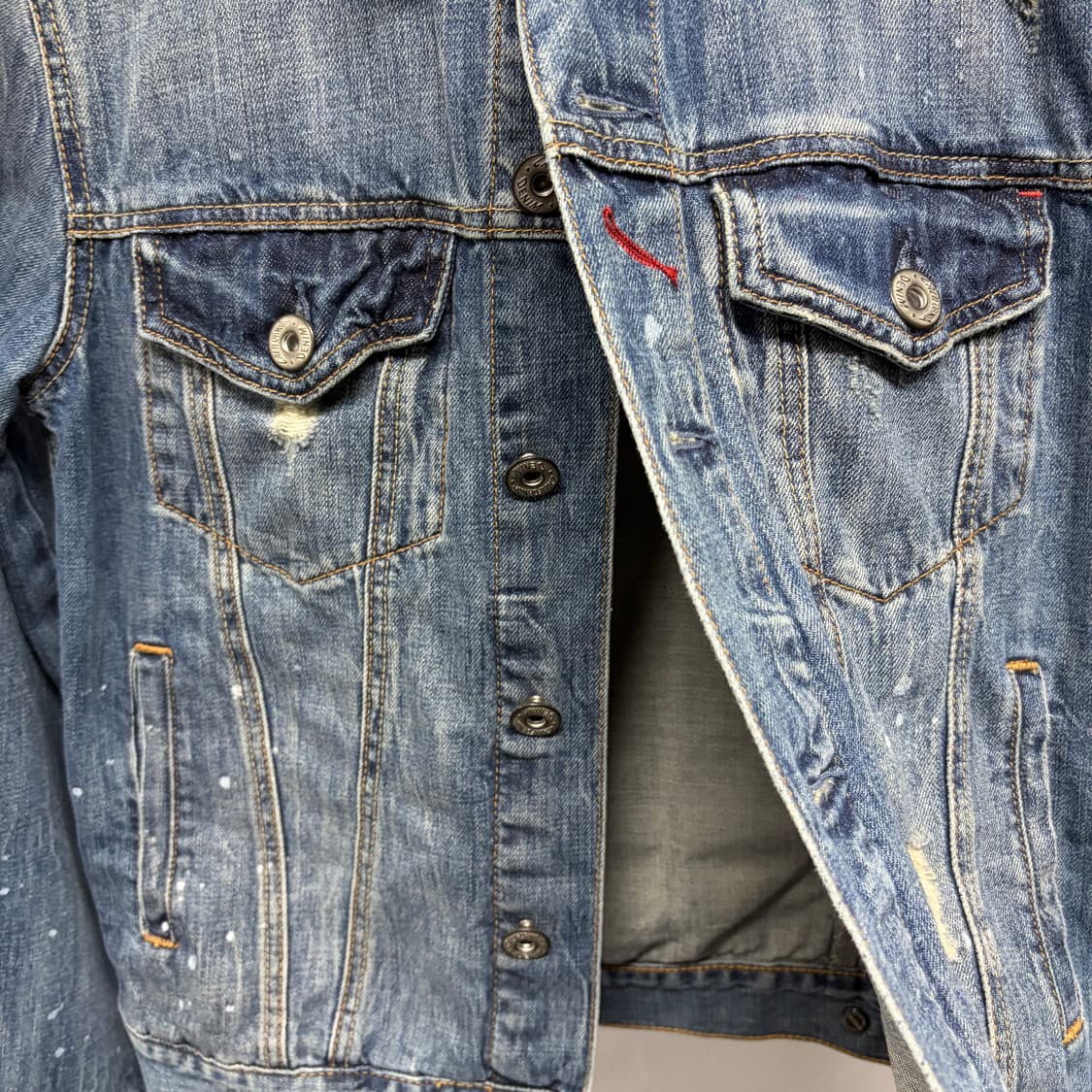 후아유 성조기 데님 자켓 상품이미지5