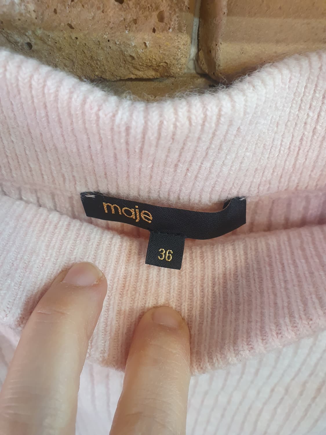 마쥬 울핑크 스커트 상품이미지3