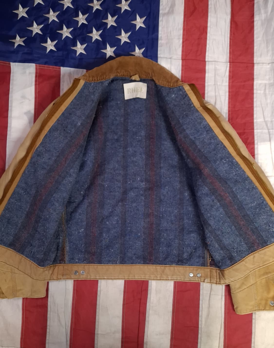 오리지날 90's 칼하트 디트로이트 핸드페인팅 자켓 상품이미지7