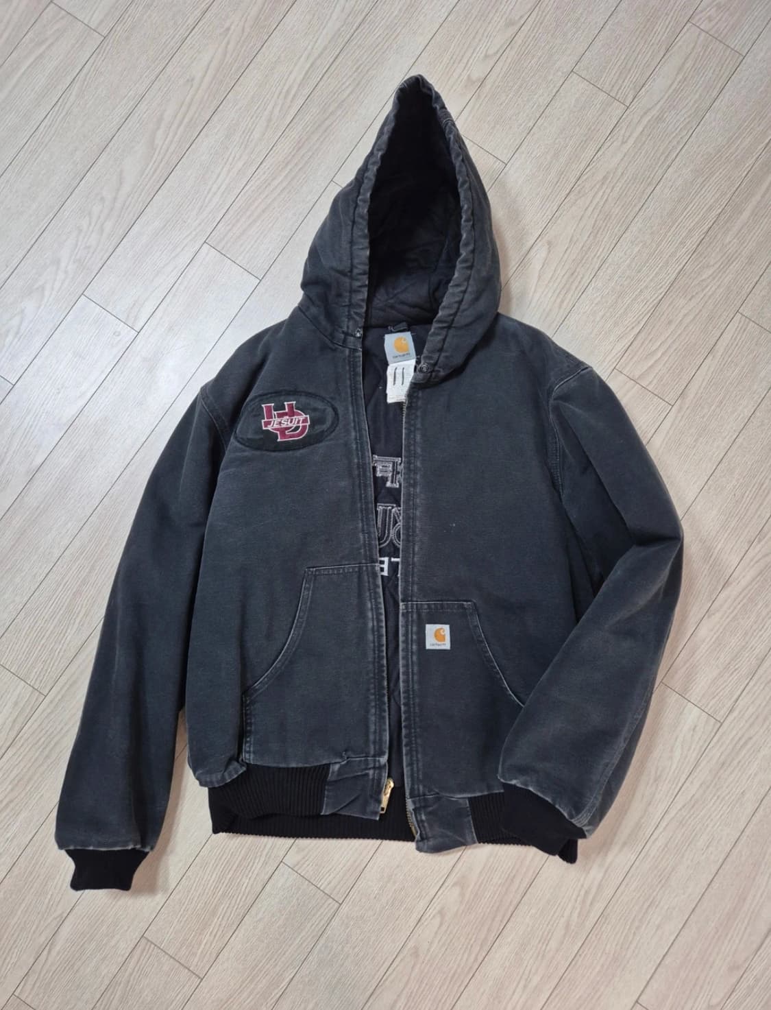 칼하트 액티브 후드 워크자켓 블랙 m 상품이미지1