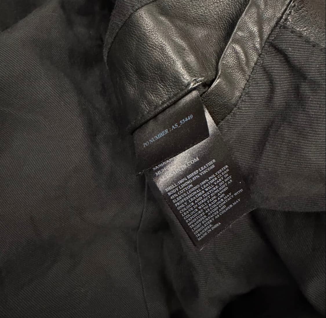 (L)올세인츠 블랙 양가죽 라이더 자켓 상품이미지6