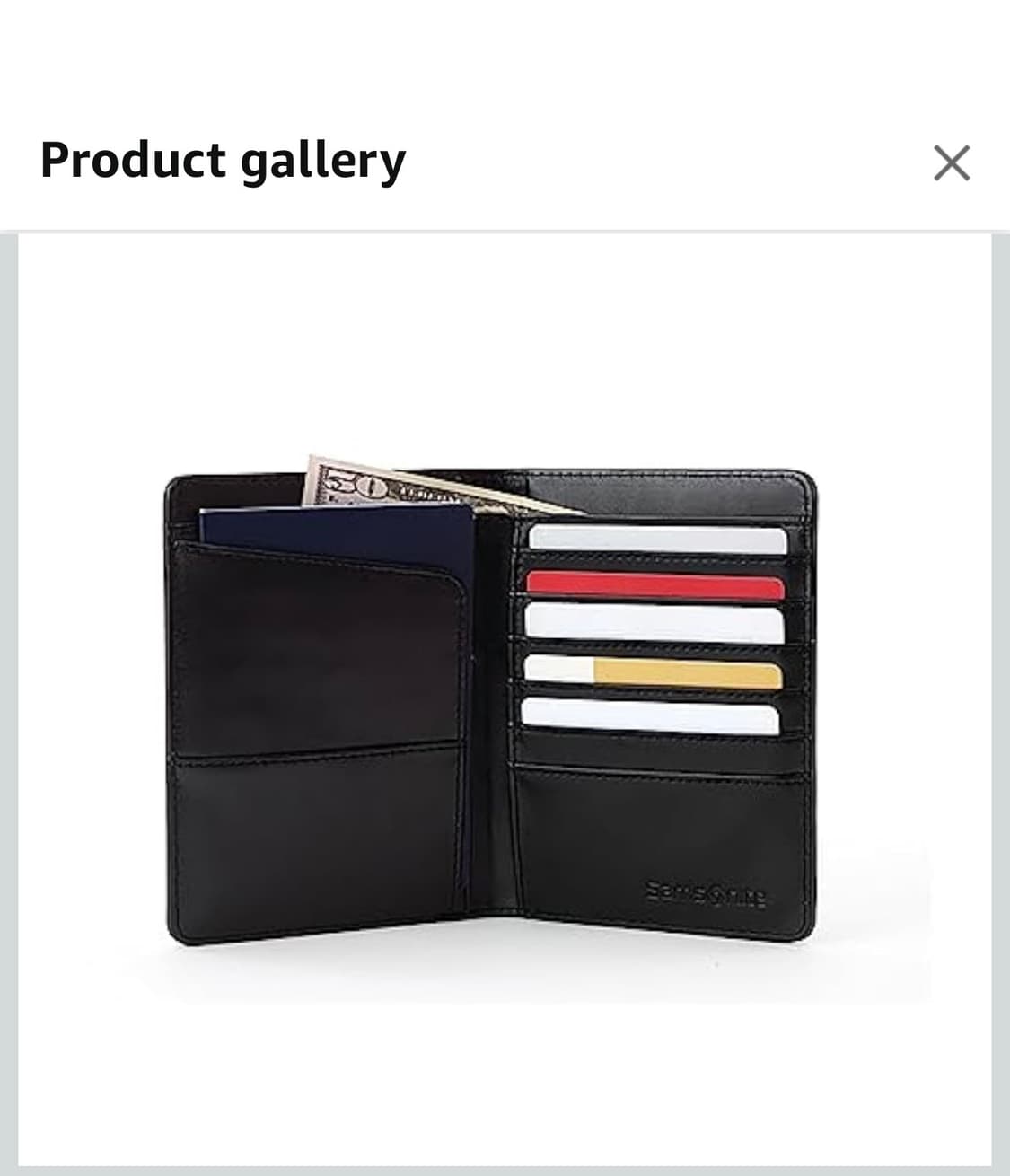 [새상품.정가34,000] RFID 샘소나이트 여권지갑 여권 케이스 블랙 상품이미지1