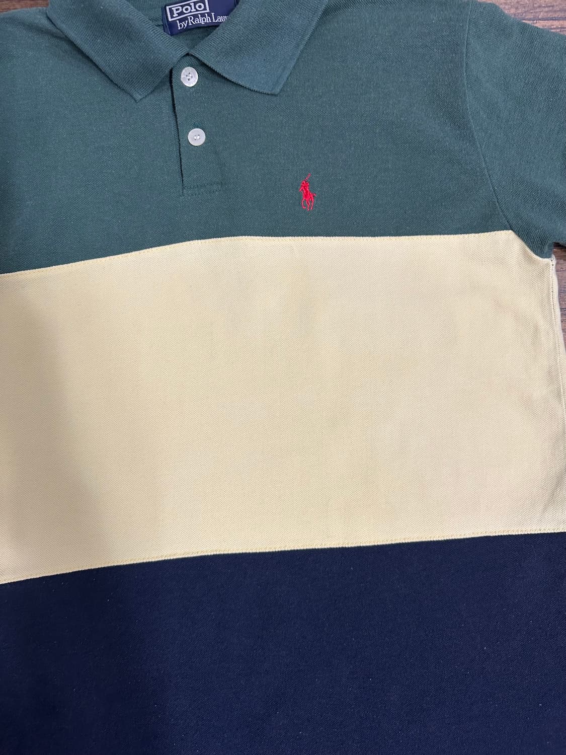 폴로 랄프로렌 배색 카라티 S~M 상품이미지2